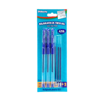 Bolígrafo gel 3 Piezas 15 cm - Didacta